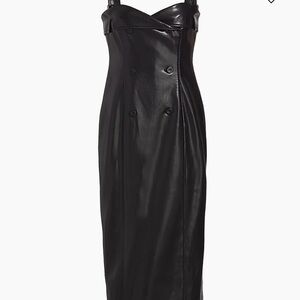 Cinq à Sept
Tessa Faux Leather Midi-Dress NWT